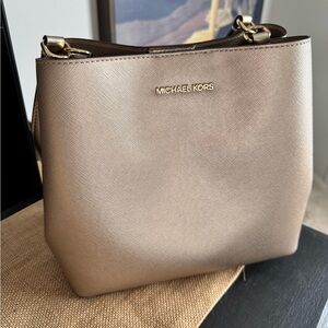 Michael Kors Pratt Metallic Bag Shoulder Bag